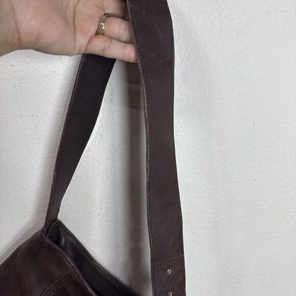 (B7) Coach Vintage Large Capacity Old Shoulder Bag All Leather Brown,N# D7C-4169 - Picture 14 of 15
